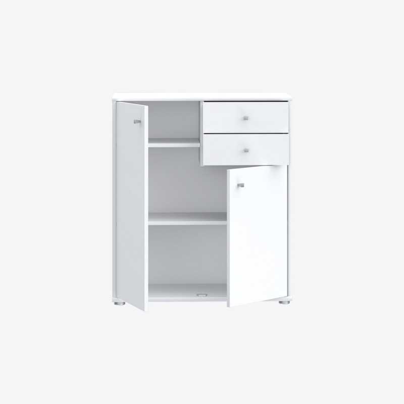 Vue de trois-quarts de l'armoire BOBOOK