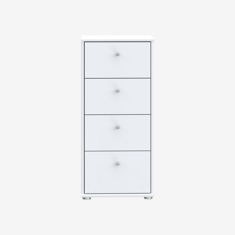 Vue de trois-quarts de la commode BOBOOK