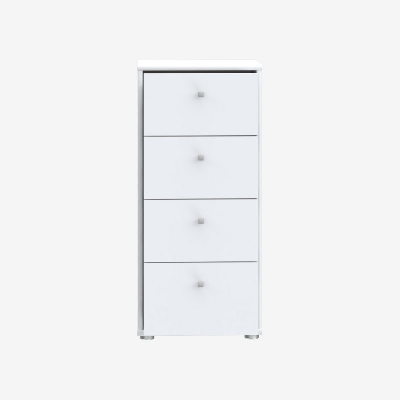 Vue de trois-quarts de la commode BOBOOK
