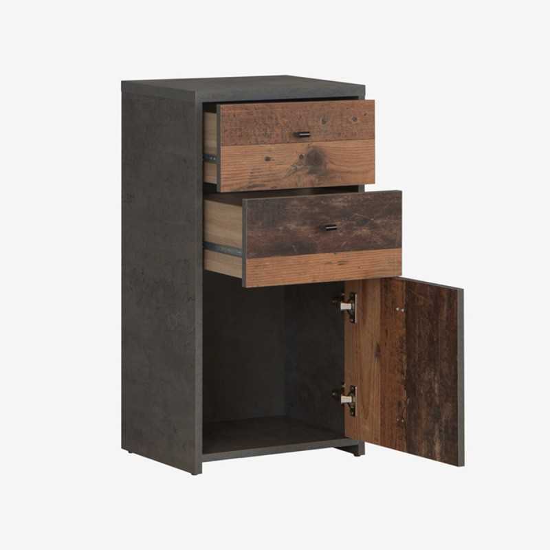 Vue détaillée de la commode CHEST