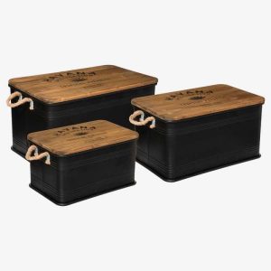 Cuba Set De 4 Malles Metal