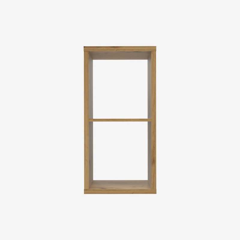 Vue de face de l'étagère CUBIX
