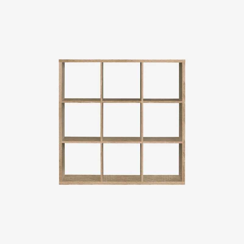 Vue de face de l'étagère CUBIX