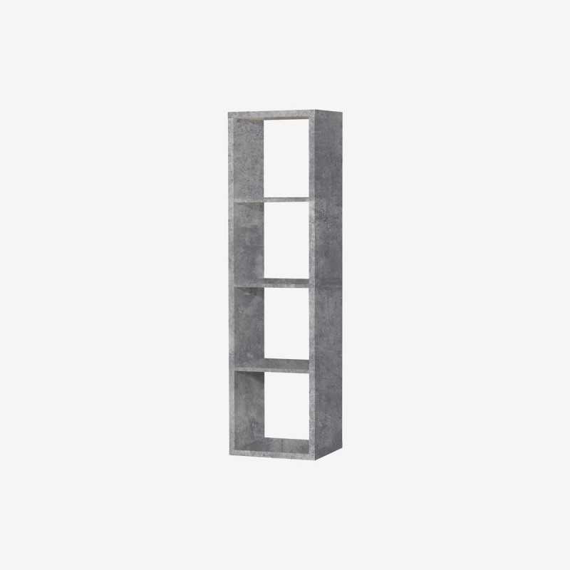 Vue de trois-quarts de l'étagère CUBIX