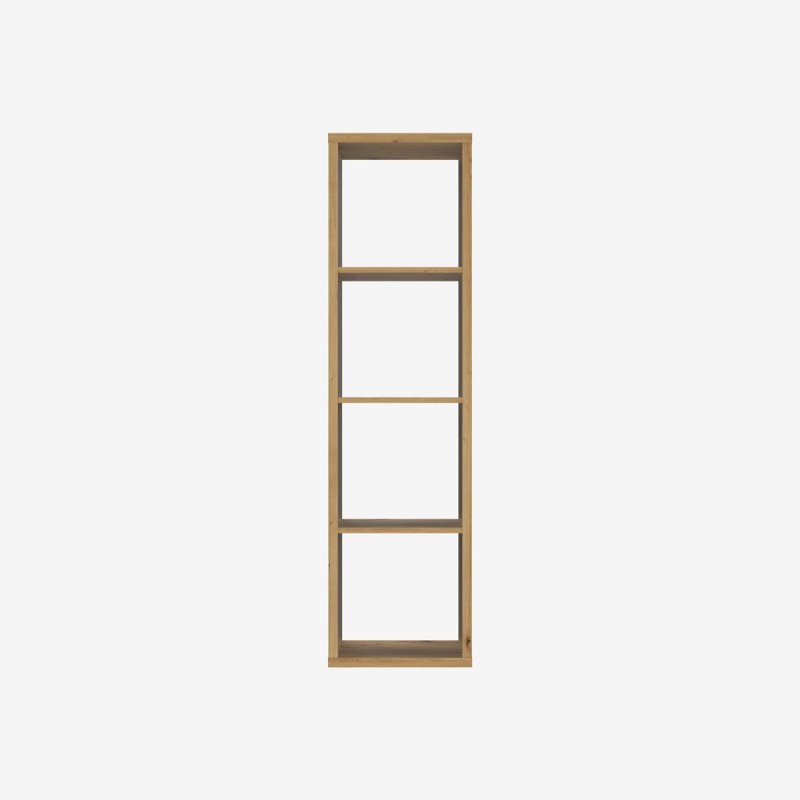 Vue de face de l'étagère CUBIX