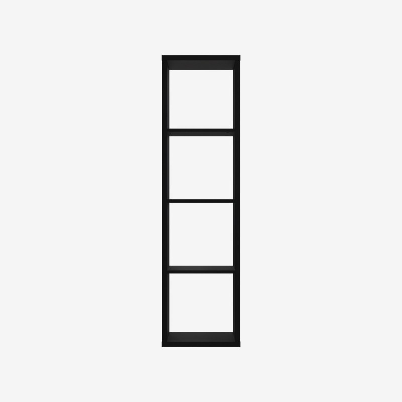 Vue de face de l'étagère CUBIX
