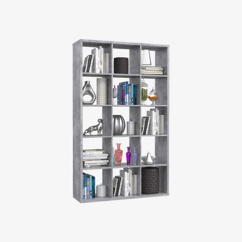 Vue de face de l'étagère CUBIX