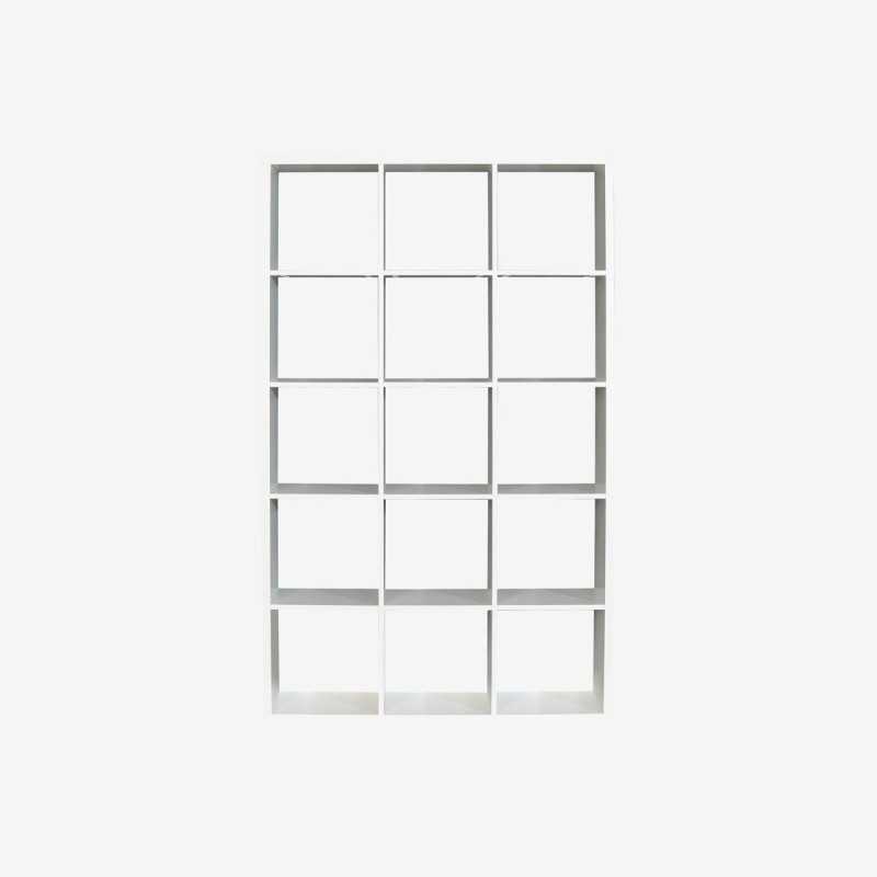 Vue de face de l'étagère CUBIX