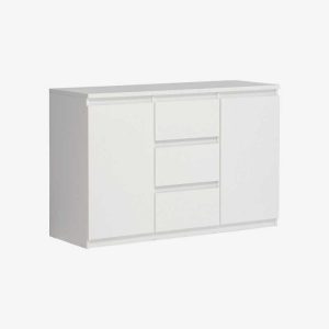 Vue de trois-quarts de la commode FELSEA