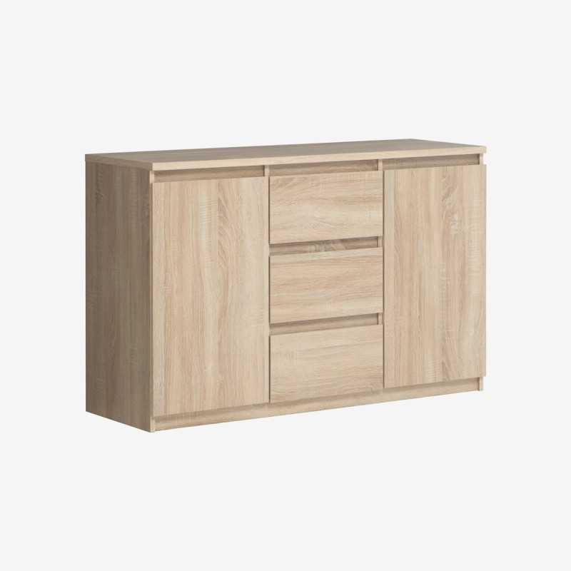 Vue de trois-quarts de la commode FELSEA