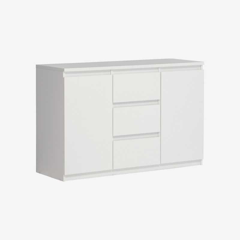 Vue de trois-quarts de la commode FELSEA