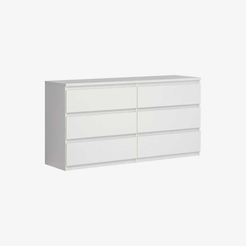 Vue de trois-quarts de la commode FELSEA