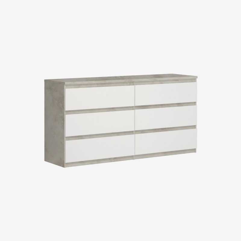 Vue de trois-quarts de la commode FELSEA