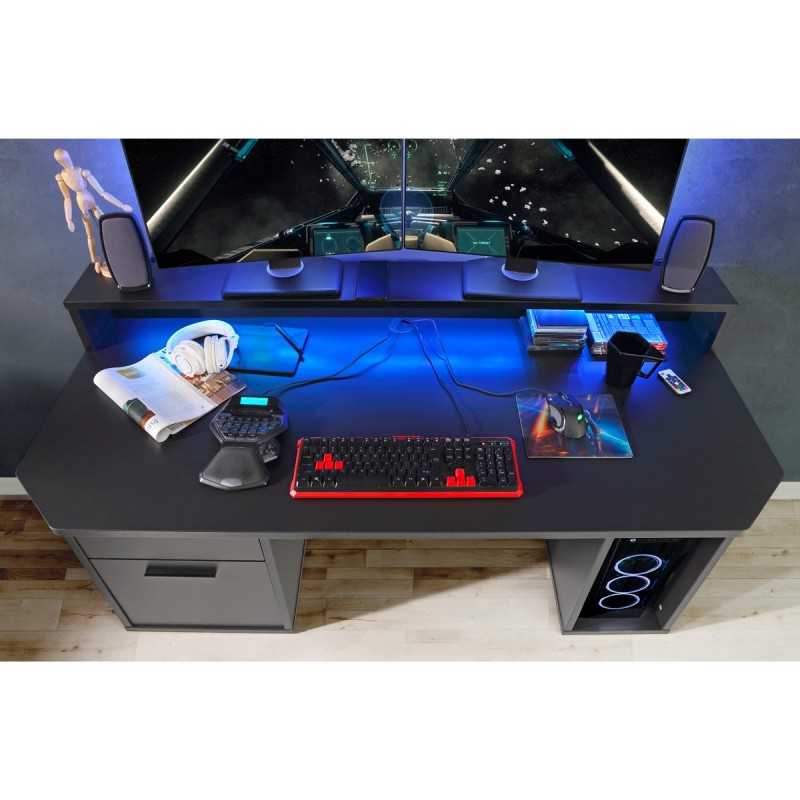 Vue de trois-quarts du bureau GAMER