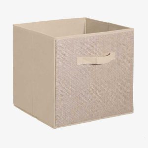 Vue de trois-quarts du panier Mix'N Modul en jute