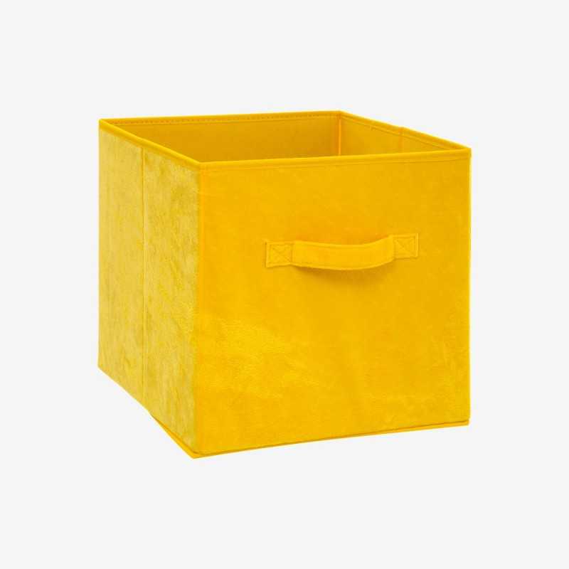 Vue de trois-quarts du panier Mix'N Modul en velours