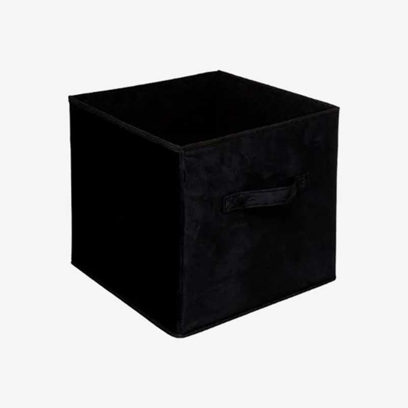 Vue de trois-quarts du panier Mix'N Modul en velours