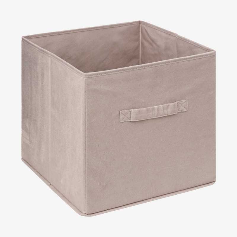 Vue de trois-quarts du panier Mix'N Modul en velours