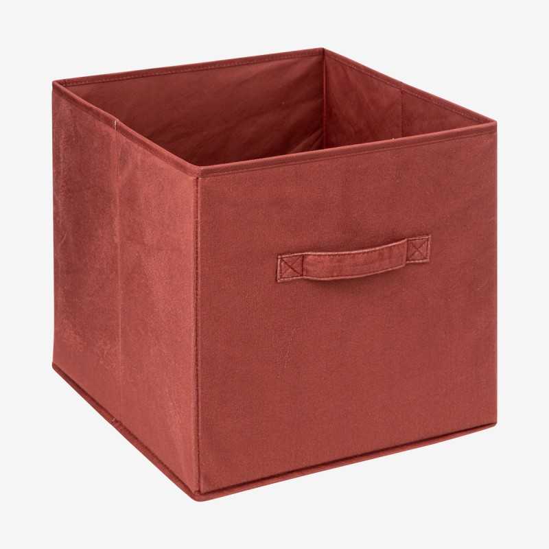 Vue de trois-quarts du panier Mix'N Modul en velours