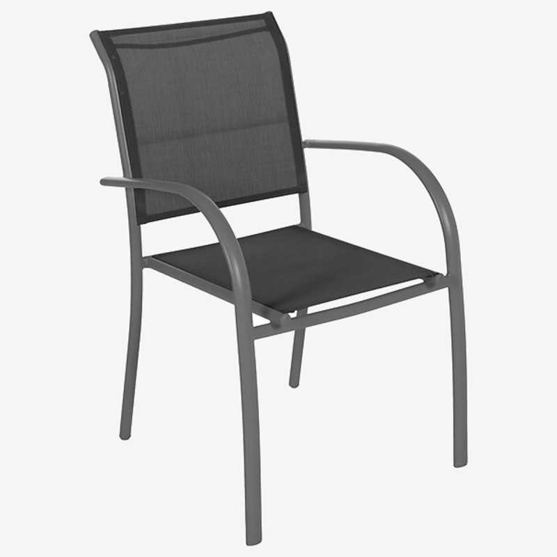 Vue de trois-quarts du fauteuil PIAZZA