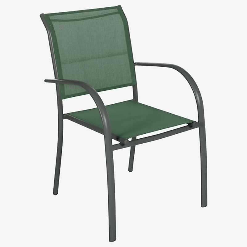 Vue de trois-quarts du fauteuil PIAZZA