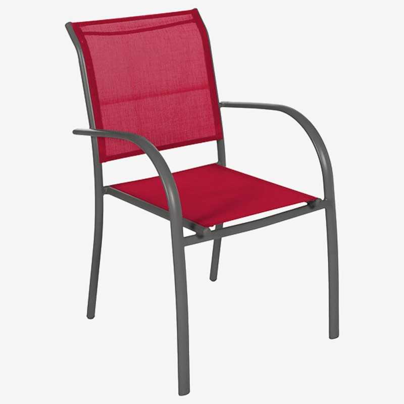 Vue de trois-quarts du fauteuil PIAZZA