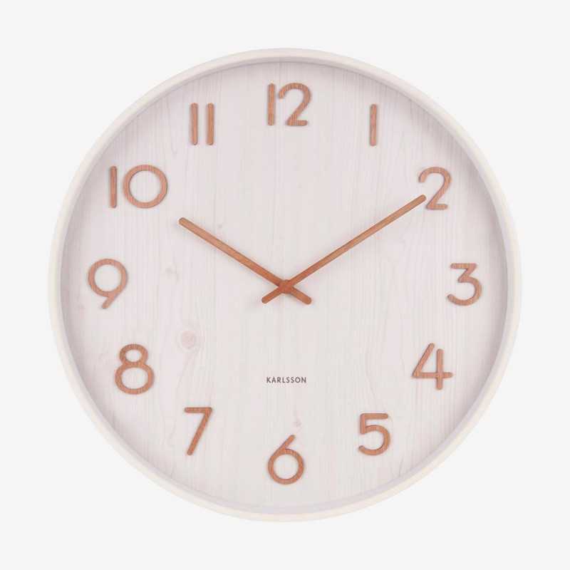 Vue de face de l'horloge PURE