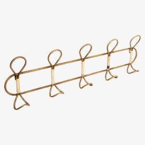 Rattan Patere 5 Crochets