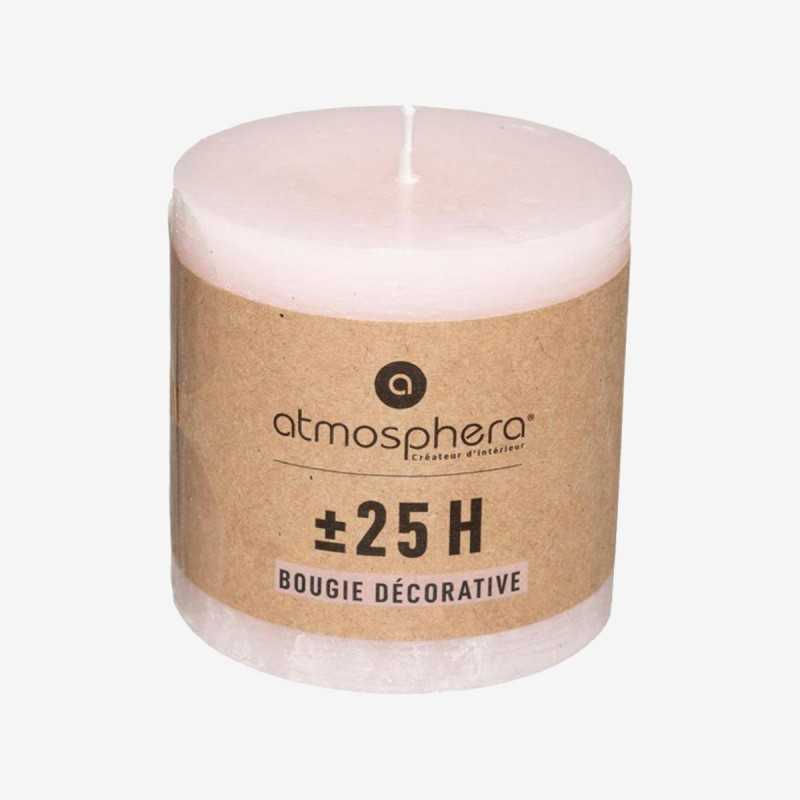 Vue de face de la bougie RUSTIC