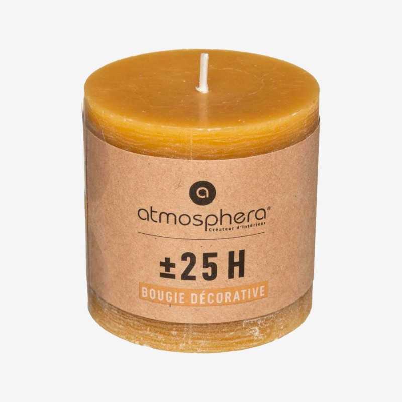 Vue de face de la bougie RUSTIC