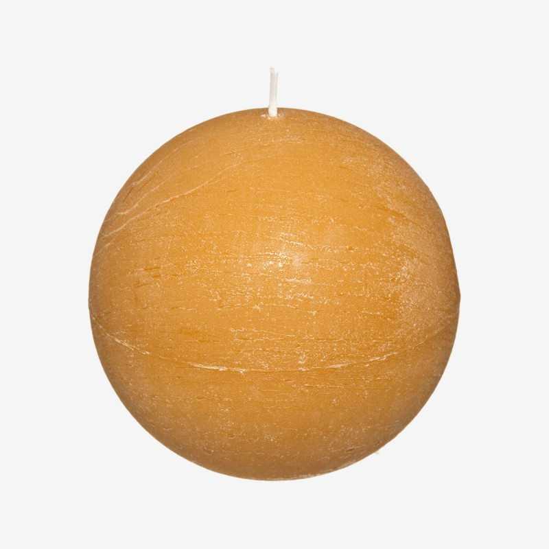 Vue de face de la bougie RUSTIC
