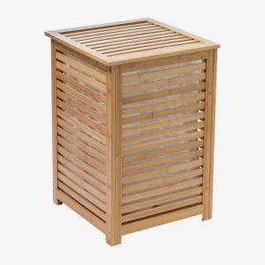 Vue de trois-quarts du panier à linge SICELA